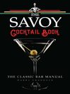 Imagen de portada para The Savoy Cocktail Book